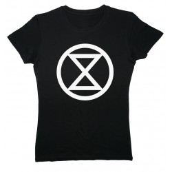 Camiseta negra Extinction/Rebellion